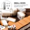 Abaodam Aluminium Alloy Small Dice Lightweight Party Game Props for Bars Family Gatherings Portable Silver Metal Dice for Drinking and Festival Fun view 3