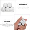 Abaodam Aluminium Alloy Small Dice Lightweight Party Game Props for Bars Family Gatherings Portable Silver Metal Dice for Drinking and Festival Fun view 4