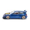 1:64 Diecast Model Car Compatible with Honda Civic EG6 w/No Hood Pandem Blue Limited Edition by Pop Race PR640174 view 4