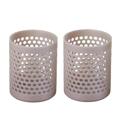 2Pcs 1:12 Scale Dollhouse Miniature Storage Basket, Plastic Laundry Basket, Bathroom Furniture Accessory