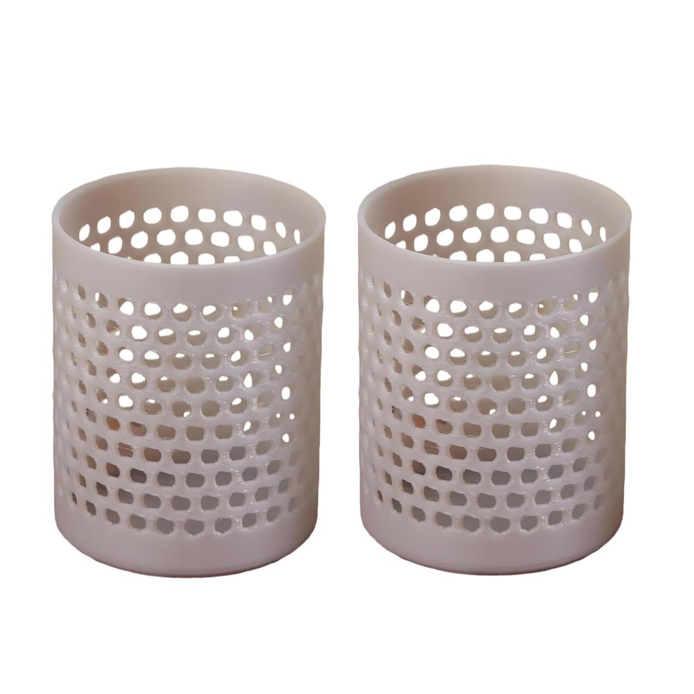 2Pcs 1:12 Scale Dollhouse Miniature Storage Basket, Plastic Laundry Basket, Bathroom Furniture Accessory