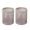 2Pcs 1:12 Scale Dollhouse Miniature Storage Basket, Plastic Laundry Basket, Bathroom Furniture Accessory view 1