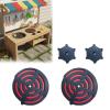 2-Pack for Mud Kitchen/Kitchen Sets 5",Realistic On/Off Look with Spinning Knobs,Role-Playing Stove Accessories view 1