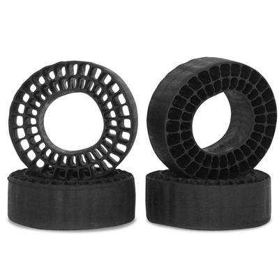 VERBANA 1.0 Inch Silicone Rubber Foam Insert for 1/18 1/24 RC Crawler Tires - Upgrade for SCX24 FCX24 AX24(Black)