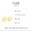 6.3 * 4.6cm Retro Metal Leaf Alloy Earrings,silvery,6.3 * 4.6cm view 3