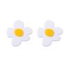 5.2 * 4.8cm Bohemian Acrylic Cartoon Flower Earnail Female ,black,5.2 * 4.8cm view 4