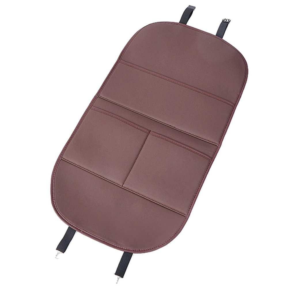BAWPMAQY Car Seat Kick Mat Protectors for Subaru Impreza WRX 2007-2025, Universal Leather Seat Back Anti-Kick Pad, Waterproof Anti-Scratch Resistant for Most SUVs Minivans, C/Brown