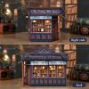 TOYQI Book Nook Kit, DIY Miniature Dollhouse Kit for Adults and Teens, Booknook Tiny House Kit Bookshelf Decoration 3D Wooden Puzzle Bookend for Valentine's Day Couple Lovers - Notting Hill Stories view 2