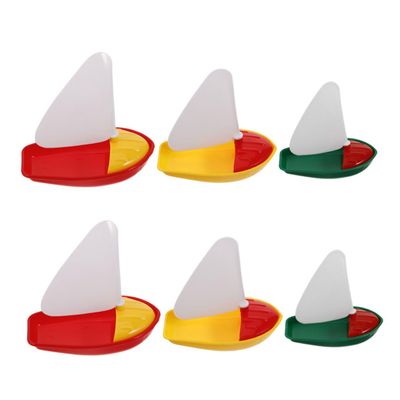 JOINPAYA 6pcs Plastic Sailboat for PP Floating Boats for Bath Pool Play Enhance Coordination and Teamwork with Colorful Sailing