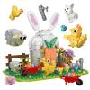 amireed Easter Bunny House Building Block Set, 375 PCS Spring Garden Toy with Rabbit, Chick & Carrot Decor - Creative Construction Kit for Kids, Educational Easter Gift for Boys and Girls view 1