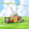 amireed Easter Bunny House Building Block Set, 375 PCS Spring Garden Toy with Rabbit, Chick & Carrot Decor - Creative Construction Kit for Kids, Educational Easter Gift for Boys and Girls view 2