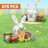 amireed Easter Bunny House Building Block Set, 375 PCS Spring Garden Toy with Rabbit, Chick & Carrot Decor - Creative Construction Kit for Kids, Educational Easter Gift for Boys and Girls view 3