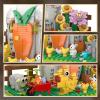 amireed Easter Bunny House Building Block Set, 375 PCS Spring Garden Toy with Rabbit, Chick & Carrot Decor - Creative Construction Kit for Kids, Educational Easter Gift for Boys and Girls view 4