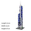 Architecture Bank of China Tower City Skyline Landmark Buildings, 1:8000 Modular House Building Set, 1700 Pieces Street View Bricks for Adults, Modular Buildings Authored by SPBrix view 2