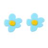 5.2 * 4.8cm Bohemian Acrylic Cartoon Flower Earnail Female ,green,5.2 * 4.8cm view 3