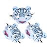 Abaodam 3pcs Leopard Half Face EVA Animal Masks Lightweight Breathable Masquerade for Halloween Carnival Party Decoration Accessories view 1