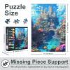 Castle Puzzles for Adults 1000 Pieces, Underwater City Jigsaw Puzzles, Adult Puzzle for Adults, Educational Fun Games or Toys for Elders Friends 20X27 INCH view 3
