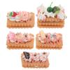 Abaodam 5pcs Artificial Biscuits Cookie Models Realistic Faux Chocolate Dessert Props for Home Kitchen Decoration and Photography Display Miniature Food view 1