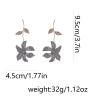 9.5 * 4.5cm Bohemian Alloy Flower Earrings,golden,9.5 * 4.5cm view 4