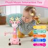 Dancing Giraffe Musical Plush Toy, Recording & Repeating Talking Giraffe Baby Toy for 612 Months, Interactive Singing Stuffed Animal, Birthday Gift for Grandkids Infants Toddlers(Pink) view 3