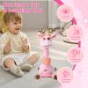 Dancing Giraffe Musical Plush Toy, Recording & Repeating Talking Giraffe Baby Toy for 612 Months, Interactive Singing Stuffed Animal, Birthday Gift for Grandkids Infants Toddlers(Pink) view 4