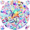 100 Pcs Cute Rainbow Animal Stickers for Kids Girls Teens, Waterproof Vinyl Pet Decals,Cartoon Starry Animal Sticker for Water Bottle,Laptop,Gift for Valentine's Day,Teaching Rewards,Party Favors view 1