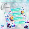 100 Pcs Cute Rainbow Animal Stickers for Kids Girls Teens, Waterproof Vinyl Pet Decals,Cartoon Starry Animal Sticker for Water Bottle,Laptop,Gift for Valentine's Day,Teaching Rewards,Party Favors view 2