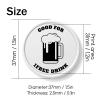 Zoragarria 200-1000 Custom Plastic Chips,Personalized Design of Logo, Image, Text Printed on Coins, Good for Drink Tokens, Poker Games, Bar, Business Cards and Party (White) view 2