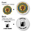 Zoragarria 200-1000 Custom Plastic Chips,Personalized Design of Logo, Image, Text Printed on Coins, Good for Drink Tokens, Poker Games, Bar, Business Cards and Party (White) view 3