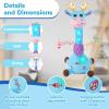 JISON21 Dancing Talking Giraffe Baby Toy, Adjustable Volume Interactive Mimicking Toy Singing Recording Repeating What You Say Giraffe Toy, Musical Birthday Gift for Grandkids Infants Toddlers(Blue) view 3