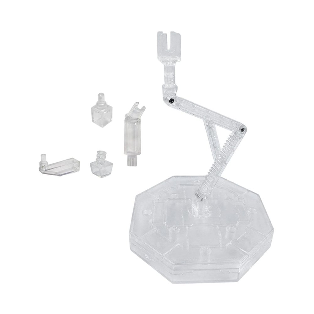 Anime Figure Display Stand Home Decor Flexible Model Stand for RG Hg Model for Shelf Show Activity, Clear