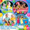 Lenwen 200 Pcs Kids Knobby Balls 4.7 Inch Soft Bouncy Balls Bulk for Toddlers Inflatable Sensory Toys with Air Pump Spiky Massage Stress Toys for Kindergarten Playground Backyard Pool, 5 Color view 3