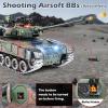 Supdex 1:18 RC Tank That Shoot BBS, 2.4G RUS T-90 Alloy Metal Remote Control Tank Model Toys, Army Toy with Smoke, Lights, Sound and Recoil,Military RC Vehicle for Adults and Kids 6+ Year Old view 2