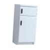 1:12 Scale Dollhouse Kitchen Fridge Freezer, Simulation Refrigerator, Home Dining Room Living Room Wooden Dollhouse Furniture, White view 1