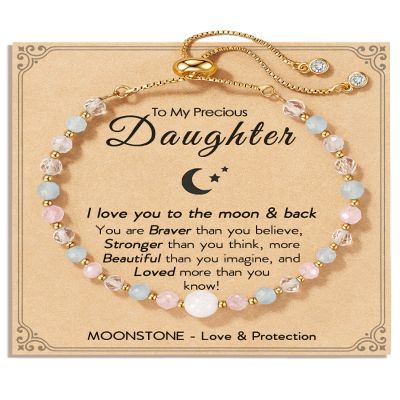 HGDEER Daughter Gifts from Mom Dad, Valentines Day Christmas Xmas Stocking Stuffers Birthday Gifts for Daughter Bracelets Jewelry Teen Girls