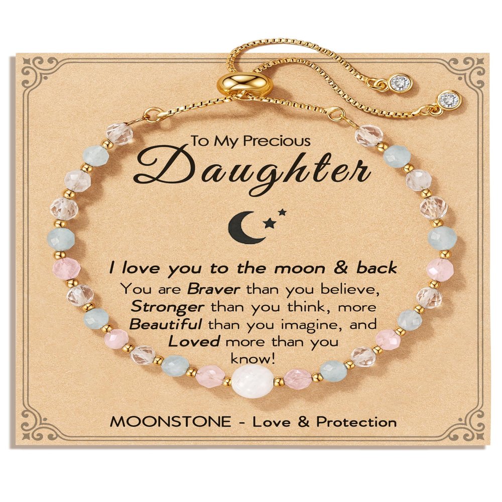 HGDEER Daughter Gifts from Mom Dad, Valentines Day Christmas Xmas Stocking Stuffers Birthday Gifts for Daughter Bracelets Jewelry Teen Girls