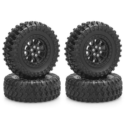 1/12 RC Rubber Tires, daitoku RC Car Tires and Wheels for 1/12 WPL B14 B24 C14 C24 MN D90 D91 D96 D99 - Style C (Black)