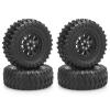 1/12 RC Rubber Tires, daitoku RC Car Tires and Wheels for 1/12 WPL B14 B24 C14 C24 MN D90 D91 D96 D99 - Style C (Black) view 1