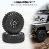1/12 RC Rubber Tires, daitoku RC Car Tires and Wheels for 1/12 WPL B14 B24 C14 C24 MN D90 D91 D96 D99 - Style C (Black) view 3
