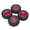 1:10 Scale RC Car Parts Short-Course Model Cars Running Street Buggy Tires Wheel Compatible with RC Car Models RC Models 1 10 Scale Models(Red) view 1
