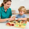 Activity Board - Wood Educational Toddler Toy for Early Learning, Fine Motor Skills, Cognitive Development, Kids, Preschool Kindergarten Classroom Homeschooling Summer Camp Family Nights Educators view 3