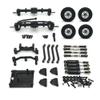 1:12 Scale Front and Rear Axle Set Connecting Rod Upgrade Part Shock Mount Compatible with RC Car Models MN99S Model RC Models 1 12 Scale Models(Black) view 1