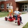 Kids Tricycle for Toddler Ages 3+, Preschool Kids Trike Bike with Non-Slip Pedal and Airless Rubber Wheels, Outdoor Playground Daycare Kid's Balance Bike, Gift for Boys and Girls (Cargo-Red) view 2