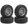 1/12 RC Car Tires and Wheels, daitoku RC Car Rubber Tires for 1/12 WPL B14 B24 C14 C24 MN D90 D91 D96 D99 (Gray) view 1