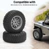 1/12 RC Car Tires and Wheels, daitoku RC Car Rubber Tires for 1/12 WPL B14 B24 C14 C24 MN D90 D91 D96 D99 (Gray) view 3