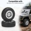 1/12 RC Rubber Tires, daitoku RC Car Tires and Wheels for 1/12 WPL B14 B24 C14 C24 MN D90 D91 D96 D99 - Style C (Silver) view 3