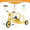 Kids Tricycle for Toddler Ages 3+, Preschool Kids Trike Bike with Non-Slip Pedal and Airless Rubber Wheels, Outdoor Playground Daycare Kid's Balance Bike, Gift for Boys and Girls (Cargo-Yellow) view 3