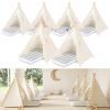 6 Pack Kids Tent Indoor with Inflatable Airbeds, Teepee Tent for Kids Slumber Party, Foldable Toddler Play Tent Sleepover Tents for Girls & Boys Gift view 1