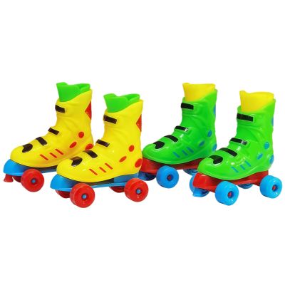2Pcs Mini Finger Roller Skates, Random Colors, Novelty Party Favors, Great as Party Favors, Decorations