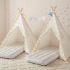 2 Pack Kids Tent Indoor with Inflatable Airbeds, Teepee Tent for Kids Slumber Party, Foldable Toddler Play Tent Sleepover Tents for Girls & Boys Gift view 1